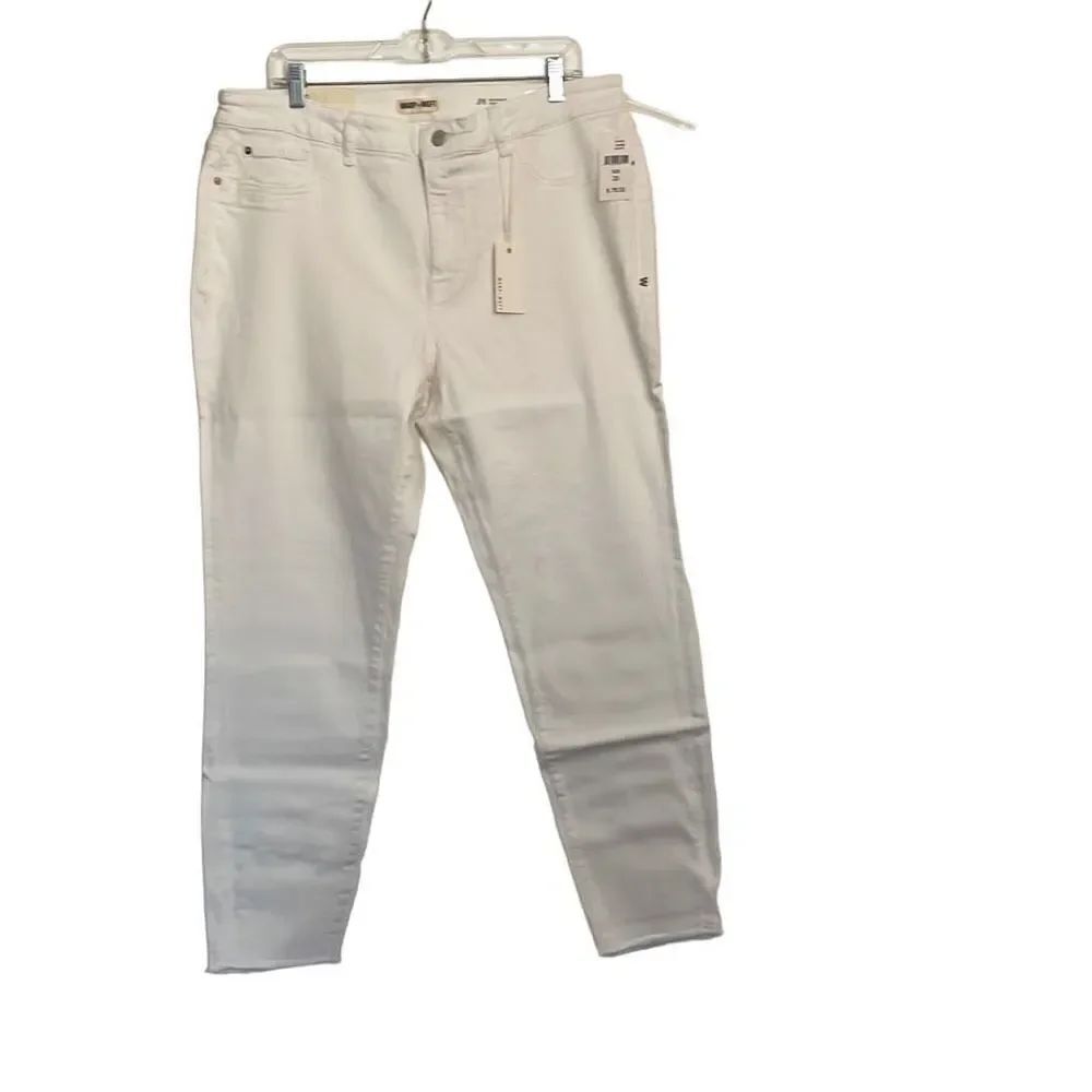 - Warp + Weft Womens White JFK New York City Stretch Skinny Jeans Size 20W